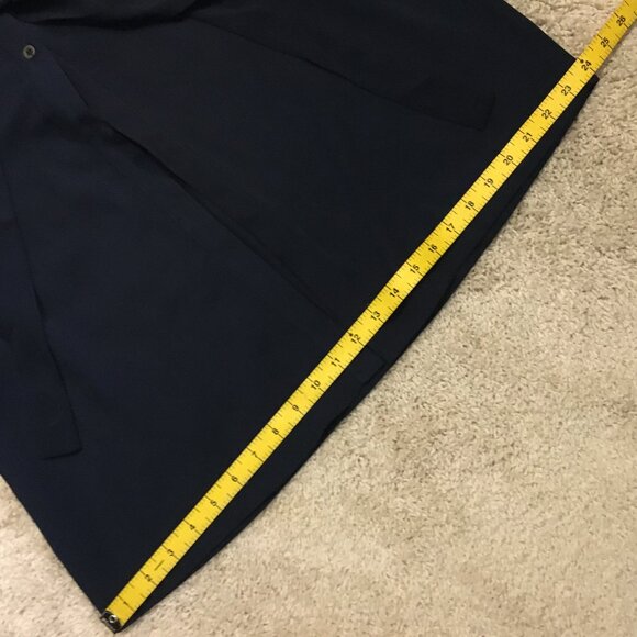 Navy Blue Military Button Down Tunic Dress - Picture 13 of 15